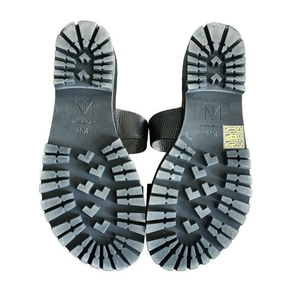 Tamara Mellon Roam Sandal in Lizard Print Black Size 36.5/ 6.5 US - Picture 9 of 10